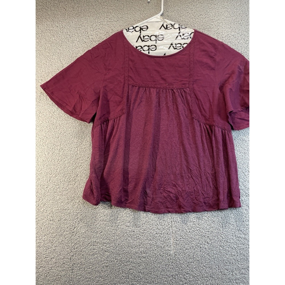 Arizona Jean Co Short Sleeve Pull-on Shirt Women's Size L